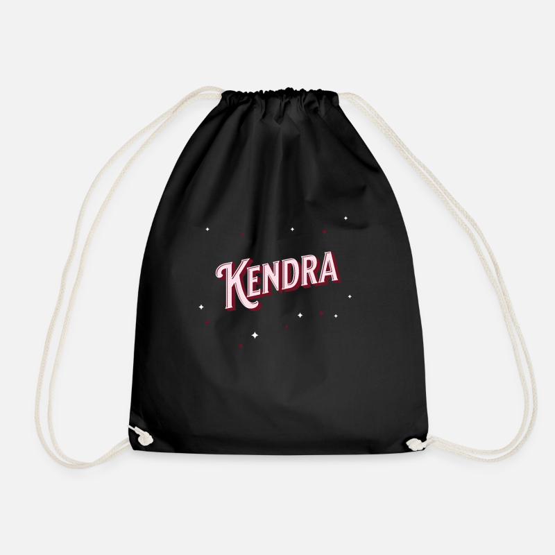 Kendra Namen personalisiert - Turnbeutel - Schwarz