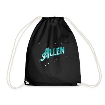 Personnalisé pour tous les noms - Sac de sport léger - noir - Devant