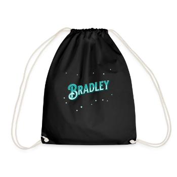 Le nom de Bradley personnalisé - Sac de sport léger - noir - Devant