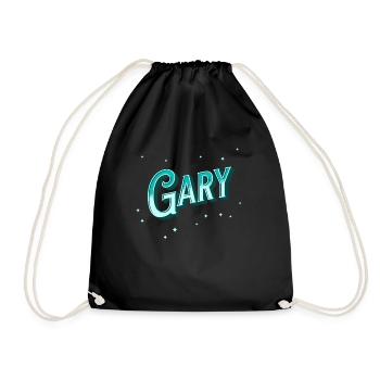 Le nom de Gary personnalisé - Sac de sport léger - noir - Devant