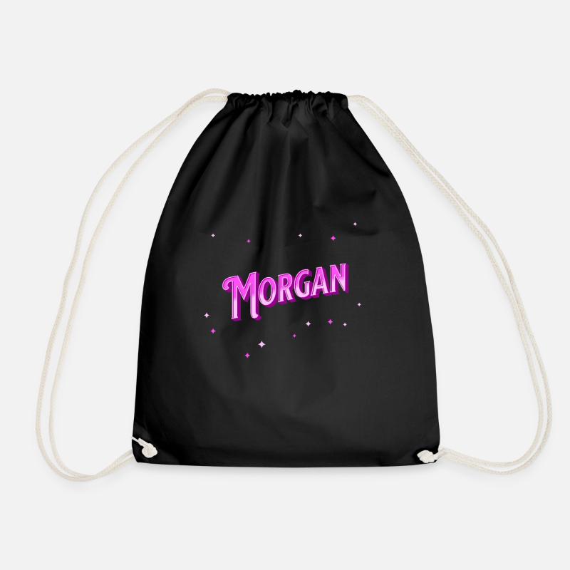 Morgan Namen personalisiert - Turnbeutel - Schwarz