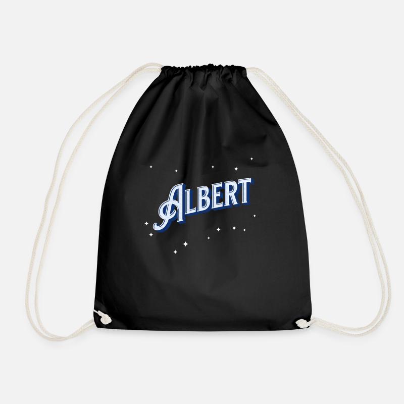 Albert Namen personalisiert - Turnbeutel - Schwarz