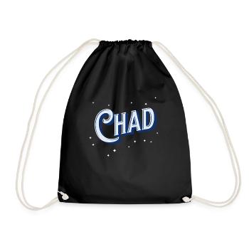 Nom Tchad personnalisé - Sac de sport léger - noir - Devant