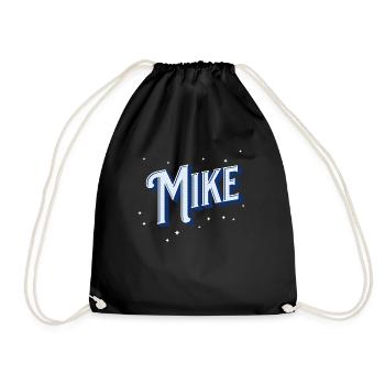 Nom Mike personnalisé - Sac de sport léger - noir - Devant