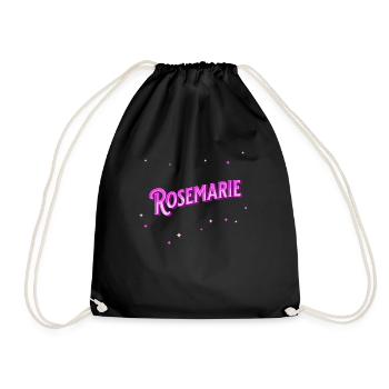Rosemarie name personalized - Drawstring Bag - black - Front