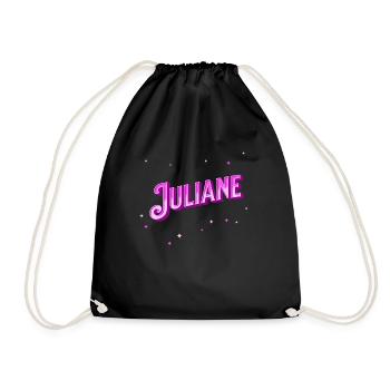 Juliane Names personalized - Drawstring Bag - black - Front