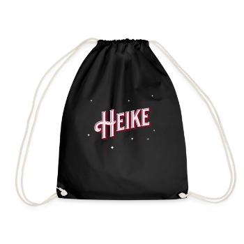 Heike Namen personnalisé - Sac de sport léger - noir - Devant