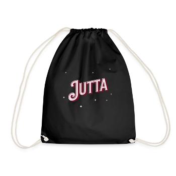 Le nom de Jutta personnalisé - Sac de sport léger - noir - Devant