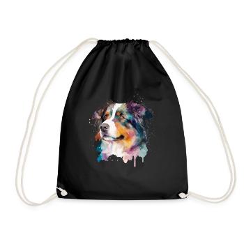 Maître maîtresse des chiens de berger australiens - Sac de sport léger - noir - Devant