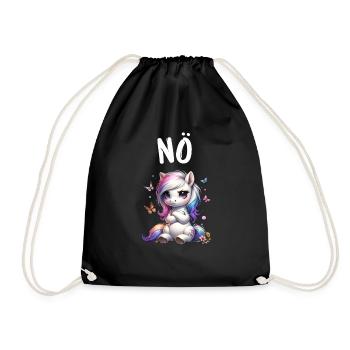 Cheval Drôle Dicton Non pour les amoureux des chevaux - Sac de sport léger - noir - Devant