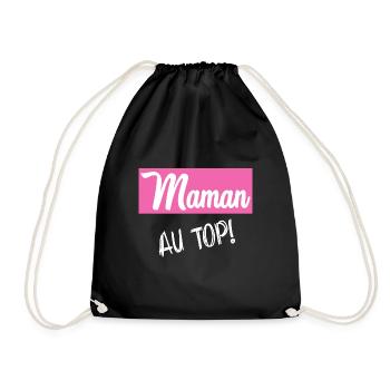 BONNE FÊTE MAMAN. MAMAN - Sac de sport léger - noir - Devant