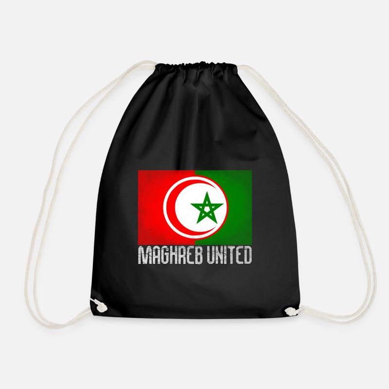 Maghreb United - Drawstring Bag - black