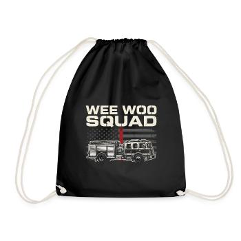 Wee Woo Squad Rescue Service Design - Drawstring Bag - black - Front