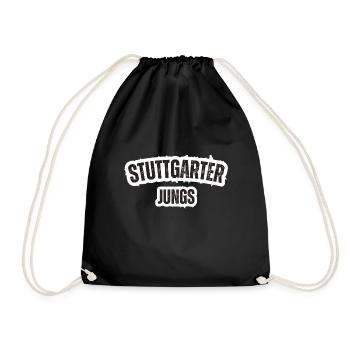 Stuttgarter Jungs - Turnbeutel - Schwarz - Vorne