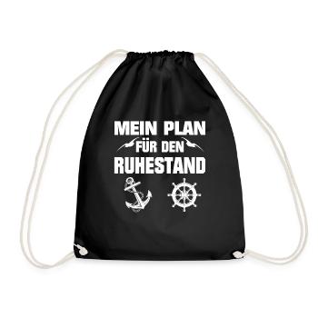 Objectif cadeau de bateau de retraite - Sac de sport léger - noir - Devant