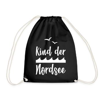 KIND DER NORDSEE - Turnbeutel - Schwarz - Vorne