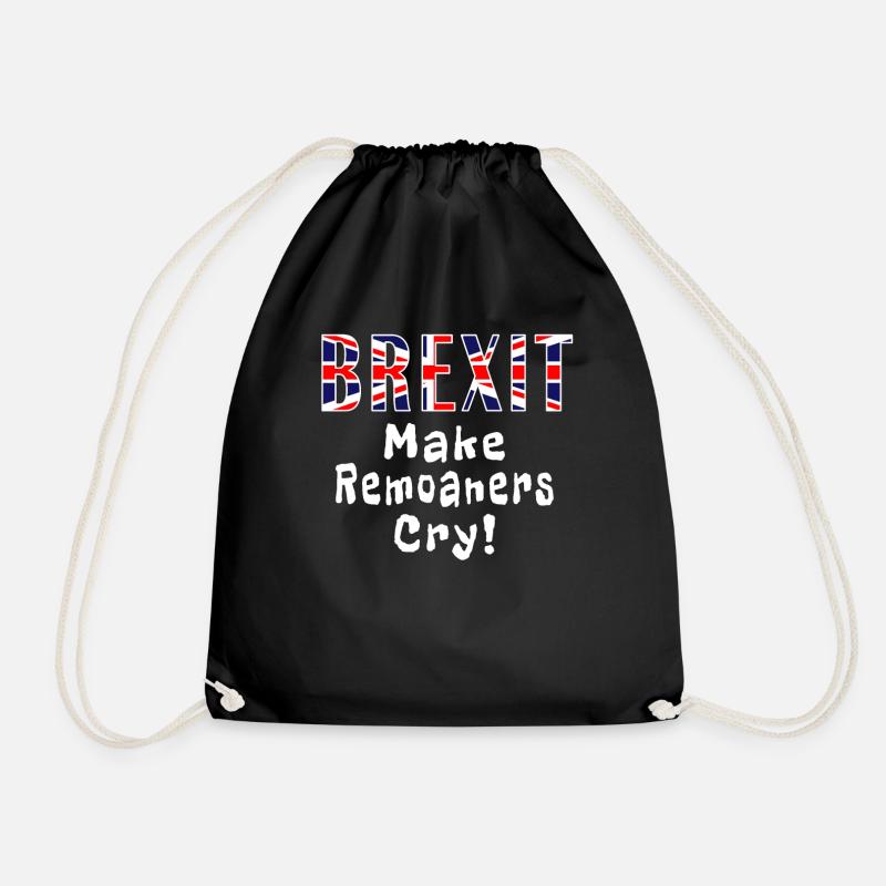 Brexit Make Remoaners Cry - Drawstring Bag - black