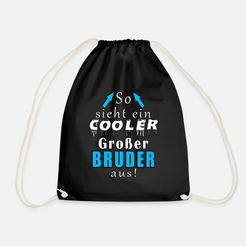 So Sieht Ein Cooler Großer Bruder Aus - Turnbeutel - Schwarz