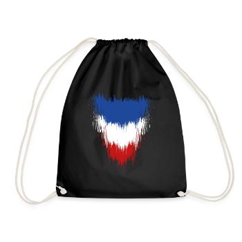 Proud to be French! - Drawstring Bag - black - Front