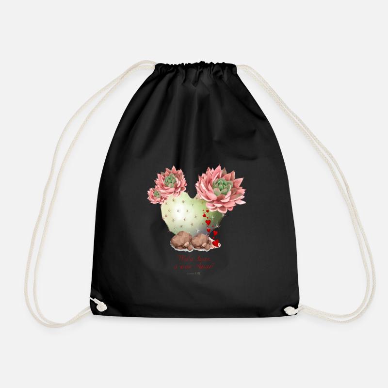 Mots doux à mon amant - Sac de sport léger - noir