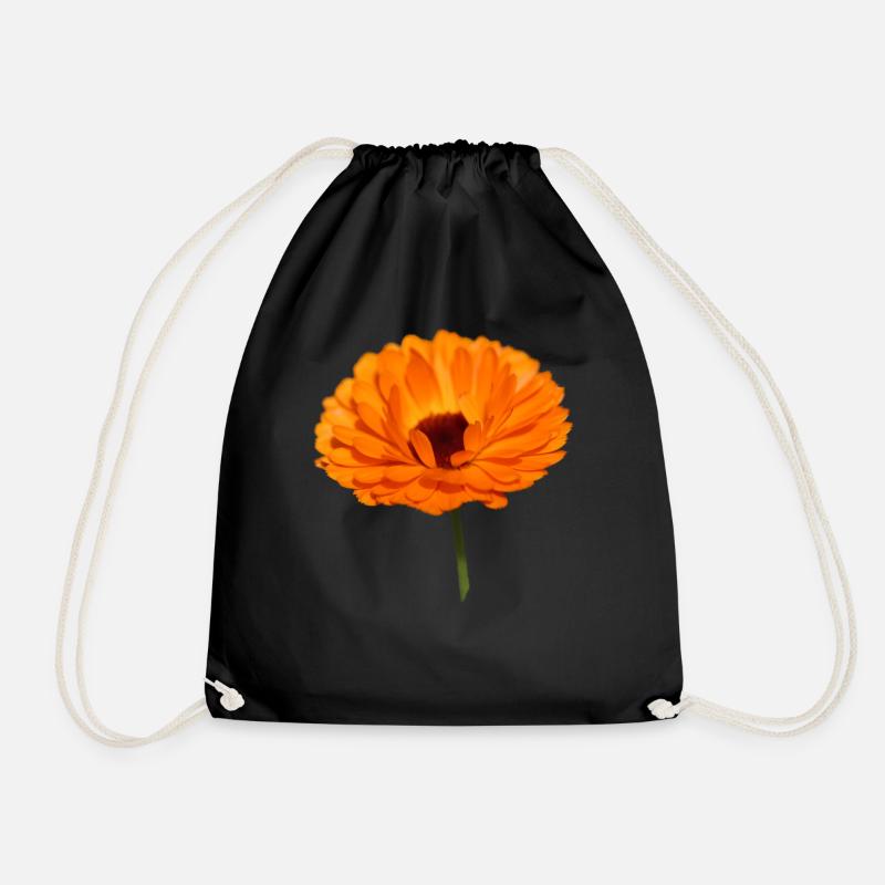 Ringelblume Ringelblumen orangene Blume Calendula - Turnbeutel - Schwarz