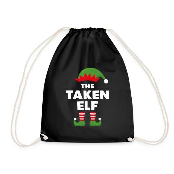 The Taken Elf - Drawstring Bag - black - Front
