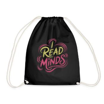 I Read Minds 16 - Turnbeutel - Schwarz - Vorne