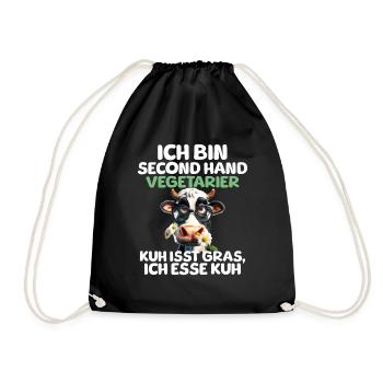 Végétarien d’occasion - Sac de sport léger - noir - Devant