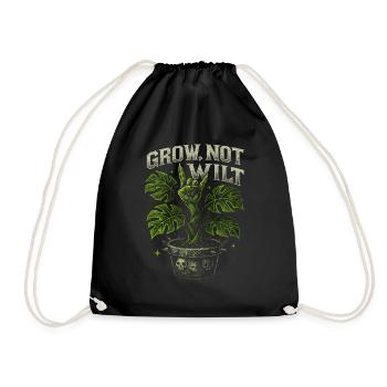 Cires, pas de roche végétale flétrie - Sac de sport léger - noir - Devant