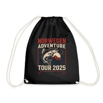 Norway Adventure Tour 2025 Fishing - Drawstring Bag - black - Front