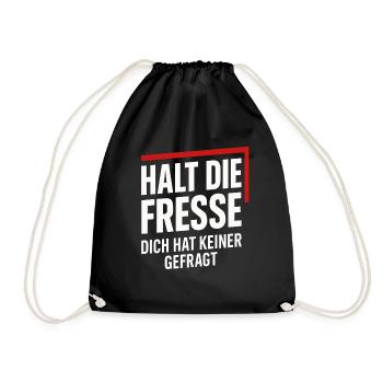 Tais-toi – Personne ne t’a demandé - Sac de sport léger - noir - Devant
