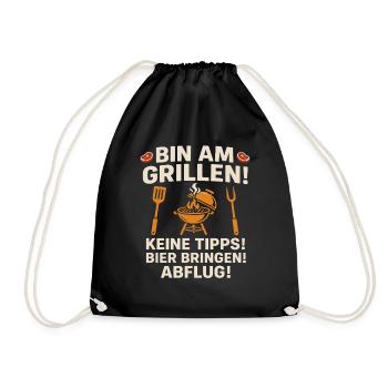 Je suis en train de griller Barbecue drôle Design - Sac de sport léger - noir - Devant