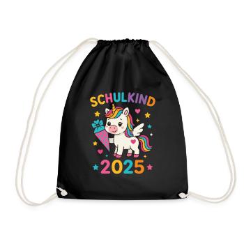 Écolier 2025 Unicorn Cône d’école - Sac de sport léger - noir - Devant