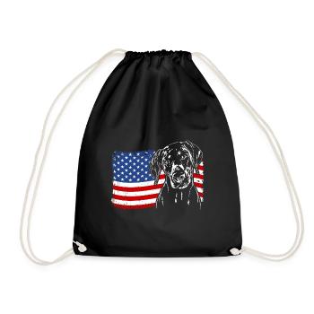 Doberman America Flag Dogs Wilsigns - Sac de sport léger - noir - Devant