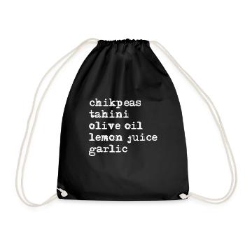 Hummus - Drawstring Bag - black - Front