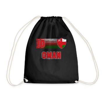 Oman - Drawstring Bag - black - Front