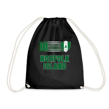 Norfolk Island - Drawstring Bag - black - Front