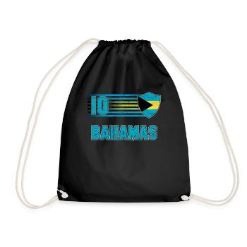 Bahamas - Drawstring Bag - black - Front