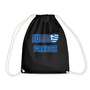 Grèce - Sac de sport léger - noir - Devant