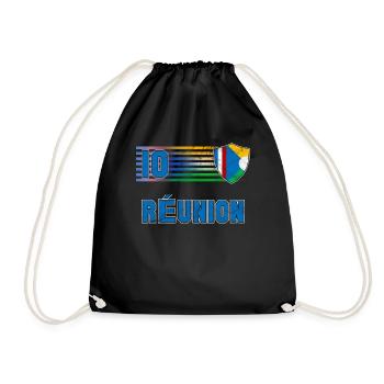 Réunion - Drawstring Bag - black - Front