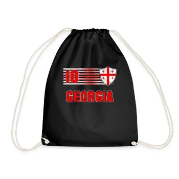 Georgien - Turnbeutel - Schwarz - Vorne