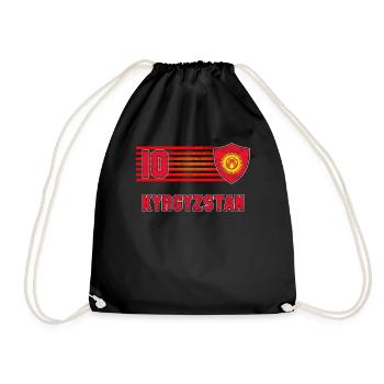 Kirgisistan - Turnbeutel - Schwarz - Vorne
