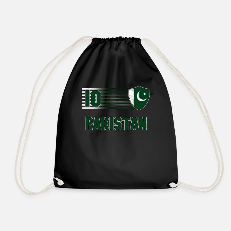 Pakistan - Drawstring Bag - black