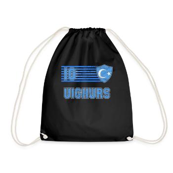 Ouïghours - Sac de sport léger - noir - Devant