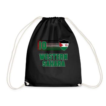 Western Sahara - Drawstring Bag - black - Front