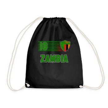 Zambia - Drawstring Bag - black - Front