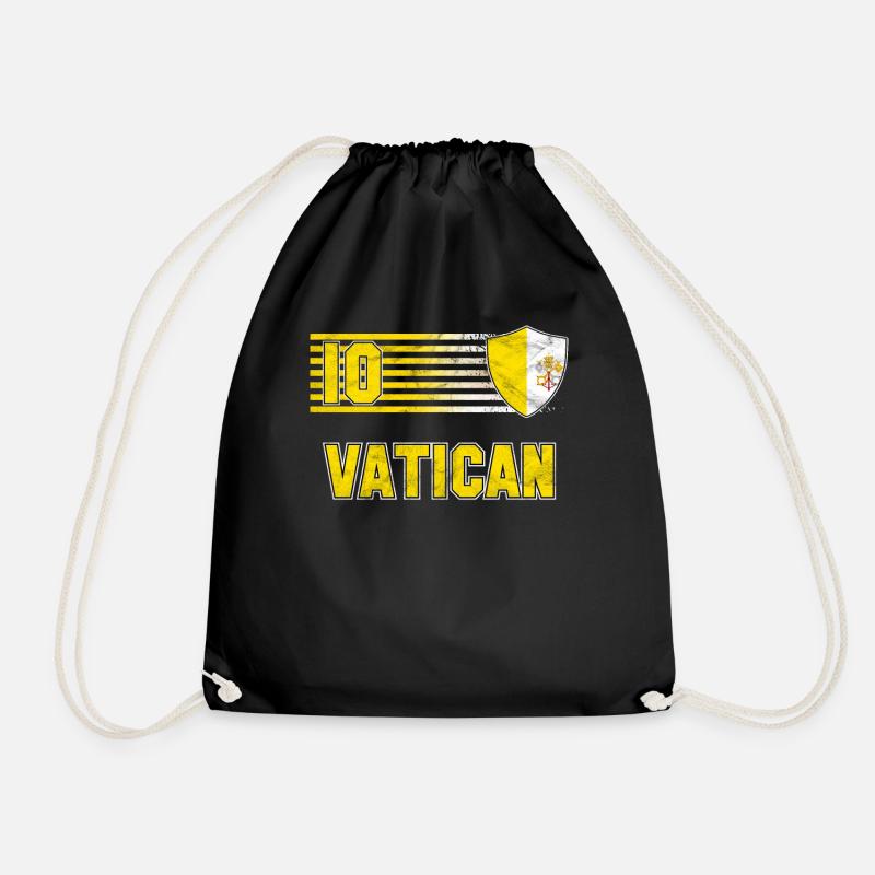 Vatican - Drawstring Bag - black