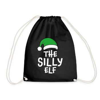 The Silly Elf - Drawstring Bag - black - Front