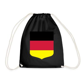 Germany flag - Drawstring Bag - black - Front