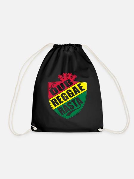 dub reggae rasta - Turnbeutel - Schwarz
